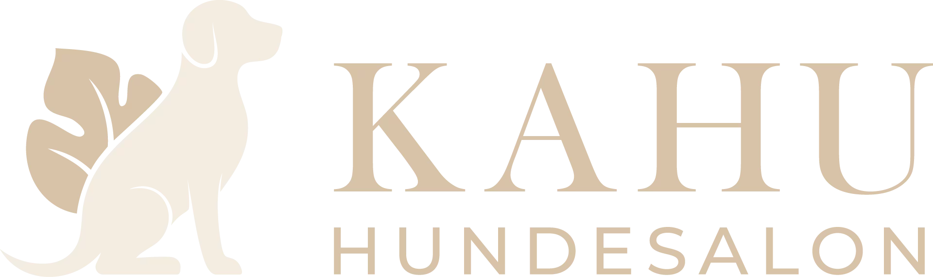 KAHU Logo Horizontal Hund Blatt Hundesalon